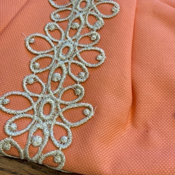 MUDPIE NWT Peach Clutch - Picture 2 of 9